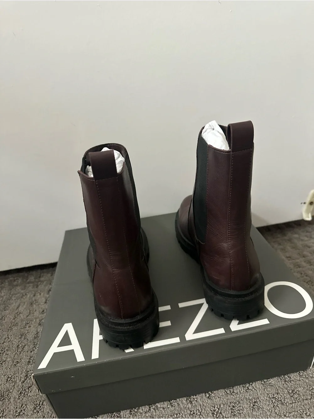 Arezzo grape Chelsea Boots